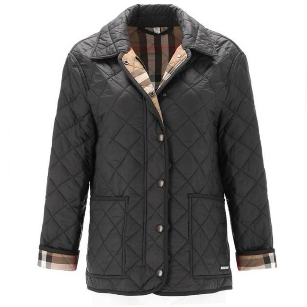 NWT Burberry Black Quilted Jacket women’s size medium- $1,250 retail